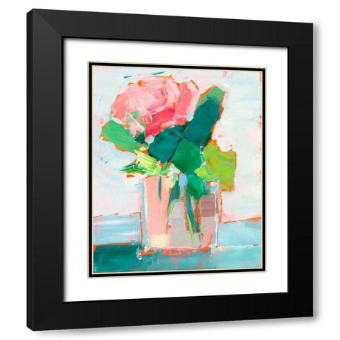 Cut Flowers II Black Modern Wood Framed Art Print with Double Matting by Harper, Ethan
