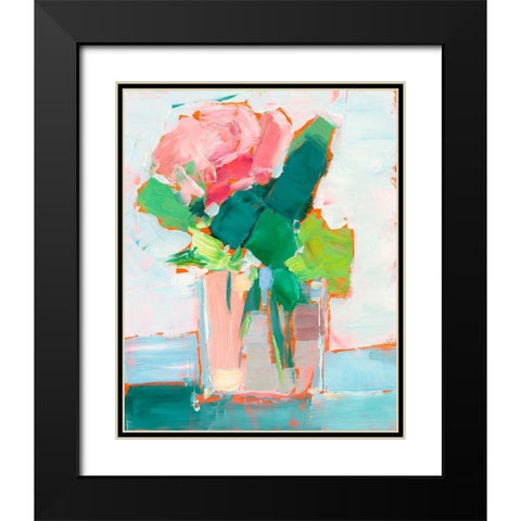 Cut Flowers II Black Modern Wood Framed Art Print with Double Matting by Harper, Ethan