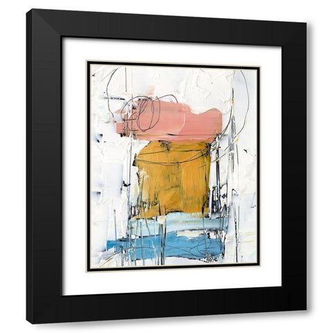 Stacked Together II Black Modern Wood Framed Art Print with Double Matting by Harper, Ethan