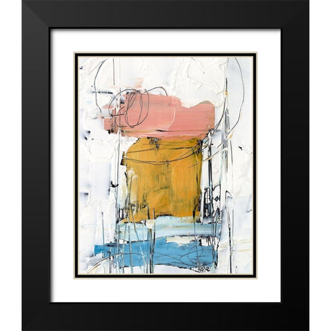 Stacked Together II Black Modern Wood Framed Art Print with Double Matting by Harper, Ethan