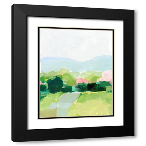 Spring Walk I Black Modern Wood Framed Art Print with Double Matting by Harper, Ethan