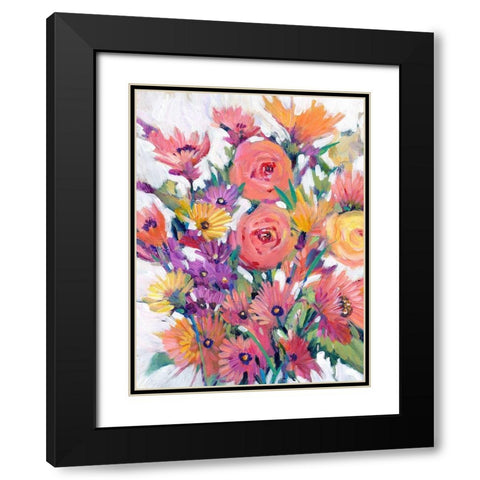 Spring in Bloom I Black Modern Wood Framed Art Print with Double Matting by OToole, Tim