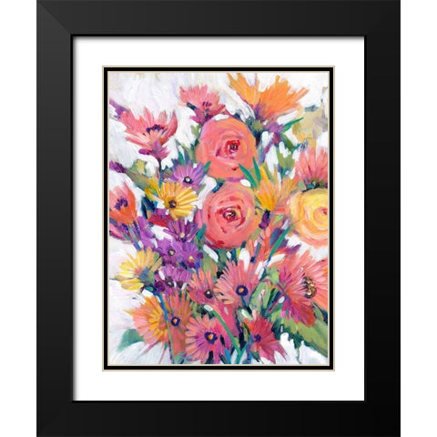 Spring in Bloom I Black Modern Wood Framed Art Print with Double Matting by OToole, Tim