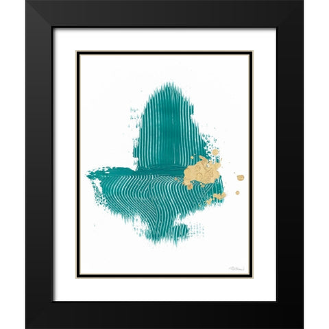 Concurrence II Black Modern Wood Framed Art Print with Double Matting by Stramel, Renee W.
