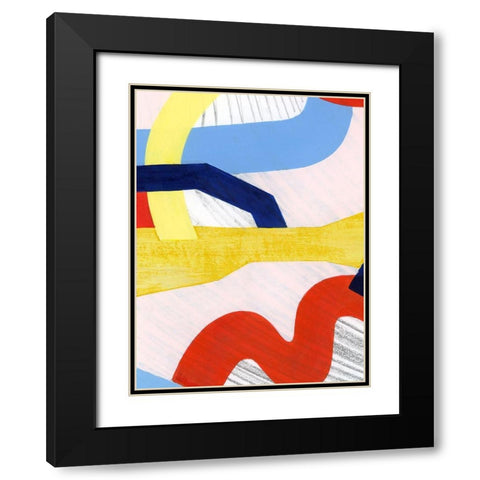 Simple Scribbles IV Black Modern Wood Framed Art Print with Double Matting by Popp, Grace
