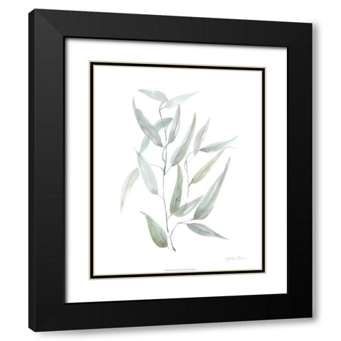 Ethereal Eucalyptus I Black Modern Wood Framed Art Print with Double Matting by Goldberger, Jennifer