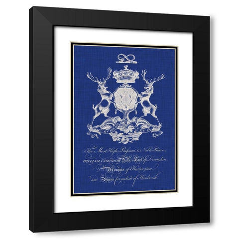 Heraldry Pop II Black Modern Wood Framed Art Print with Double Matting by Vision Studio