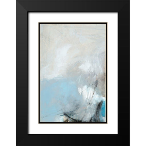 Fingerprint II Black Modern Wood Framed Art Print with Double Matting by Jasper, Sisa