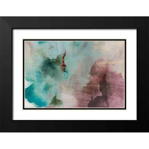 Aversion 7 Black Modern Wood Framed Art Print with Double Matting by Jasper, Sisa