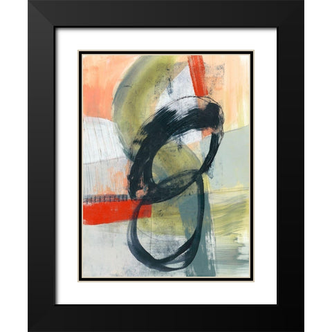 Dynamic Balance I Black Modern Wood Framed Art Print with Double Matting by Goldberger, Jennifer
