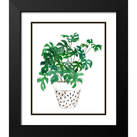 Plant in a Pot IV Black Modern Wood Framed Art Print with Double Matting by Wang, Melissa