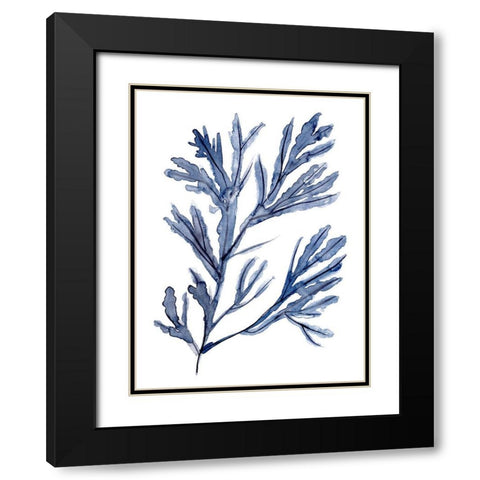 Seaweed Under Water I Black Modern Wood Framed Art Print with Double Matting by Wang, Melissa