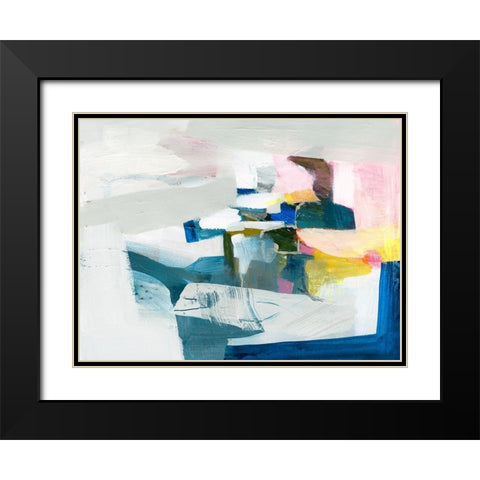 Costa II Black Modern Wood Framed Art Print with Double Matting by Borges, Victoria