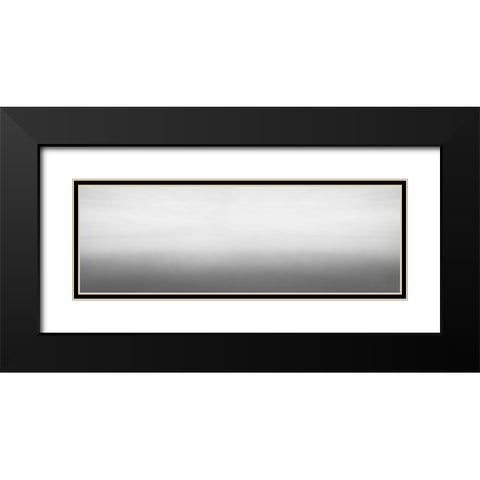 Black and White Water Panel V Black Modern Wood Framed Art Print with Double Matting by McLoughlin, James