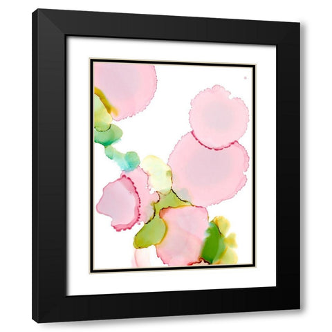 Pink Pop II Black Modern Wood Framed Art Print with Double Matting by Harper, Ethan
