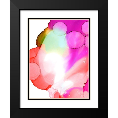 Lava Pop II Black Modern Wood Framed Art Print with Double Matting by Harper, Ethan