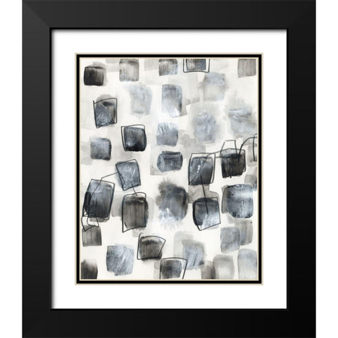 Encompass III Black Modern Wood Framed Art Print with Double Matting by Vess, June Erica
