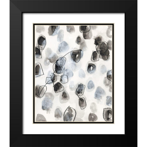 Encompass IV Black Modern Wood Framed Art Print with Double Matting by Vess, June Erica
