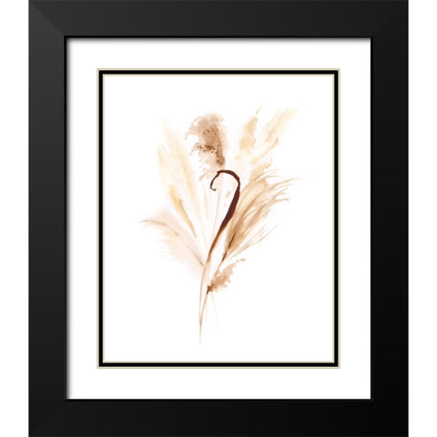 Soft Gathering II Black Modern Wood Framed Art Print with Double Matting by Borges, Victoria