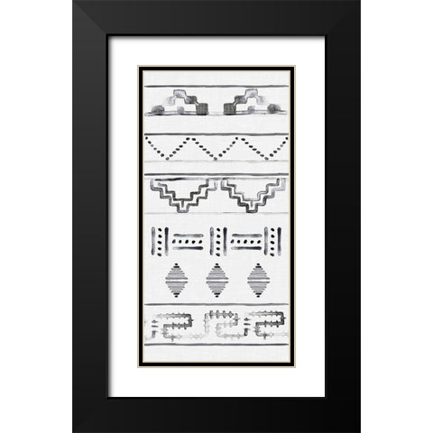 Paz I Black Modern Wood Framed Art Print with Double Matting by Parker, Jennifer Paxton