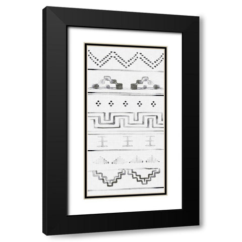 Paz IV Black Modern Wood Framed Art Print with Double Matting by Parker, Jennifer Paxton