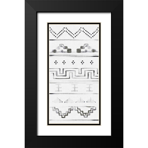 Paz IV Black Modern Wood Framed Art Print with Double Matting by Parker, Jennifer Paxton