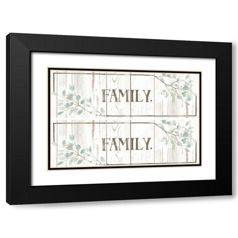 2-UP Eucalyptus Family I Black Modern Wood Framed Art Print with Double Matting by Popp, Grace