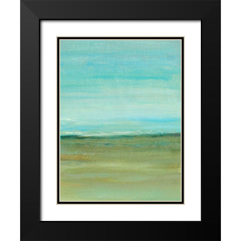 Terra Verde II Black Modern Wood Framed Art Print with Double Matting by OToole, Tim