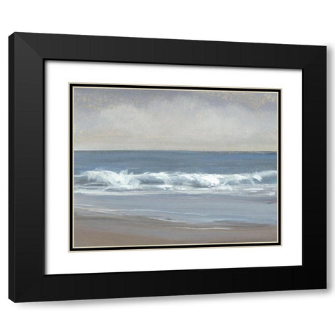 Neutral Shoreline I Black Modern Wood Framed Art Print with Double Matting by OToole, Tim