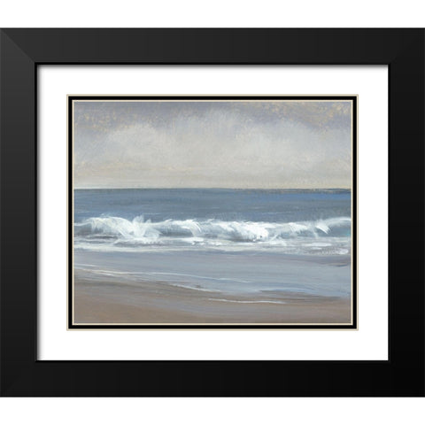 Neutral Shoreline I Black Modern Wood Framed Art Print with Double Matting by OToole, Tim