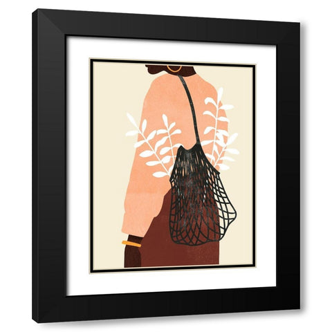 Gatherer II Black Modern Wood Framed Art Print with Double Matting by Scarvey, Emma