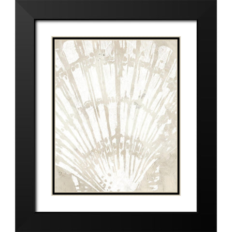 Linen Tropical Silhouette II Black Modern Wood Framed Art Print with Double Matting by Vess, June Erica