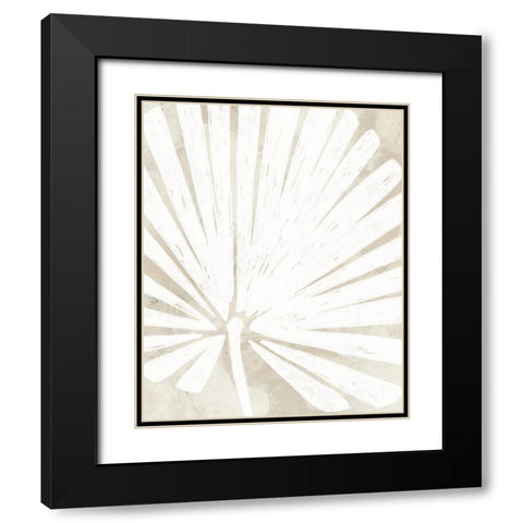 Linen Tropical Silhouette IV Black Modern Wood Framed Art Print with Double Matting by Vess, June Erica
