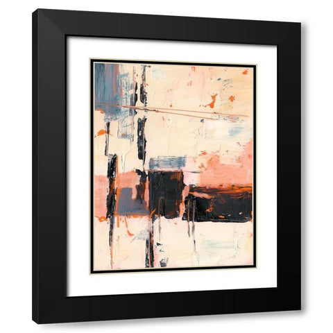 Coral and Sand I Black Modern Wood Framed Art Print with Double Matting by Harper, Ethan