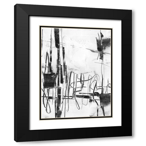 Polar Storm I Black Modern Wood Framed Art Print with Double Matting by Harper, Ethan