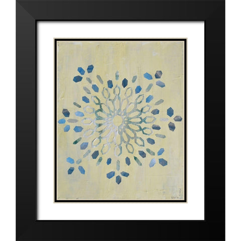 Star Mandala I Black Modern Wood Framed Art Print with Double Matting by Avondet, Natalie