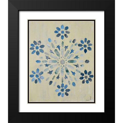 Star Mandala II Black Modern Wood Framed Art Print with Double Matting by Avondet, Natalie