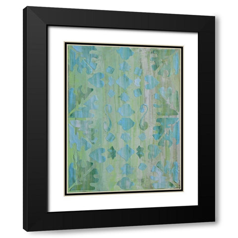 Teal Morocco II Black Modern Wood Framed Art Print with Double Matting by Avondet, Natalie