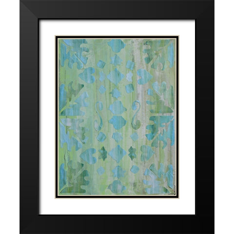 Teal Morocco II Black Modern Wood Framed Art Print with Double Matting by Avondet, Natalie