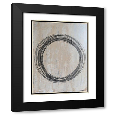 Circular II Black Modern Wood Framed Art Print with Double Matting by Avondet, Natalie