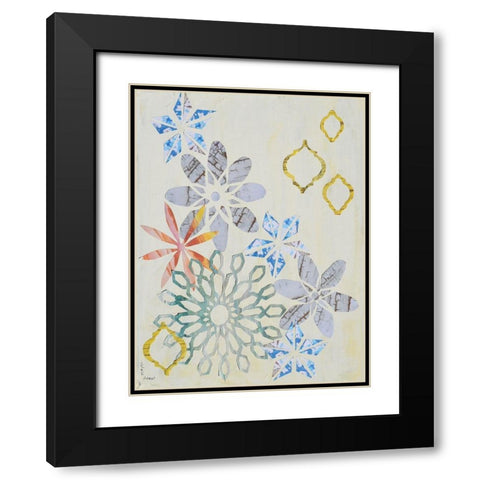 Mandala Arrangement I Black Modern Wood Framed Art Print with Double Matting by Avondet, Natalie