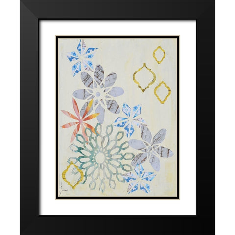Mandala Arrangement I Black Modern Wood Framed Art Print with Double Matting by Avondet, Natalie