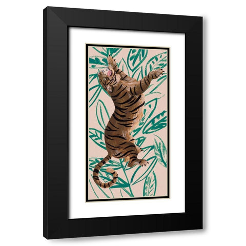 Tigre de Siberie III Black Modern Wood Framed Art Print with Double Matting by Wang, Melissa