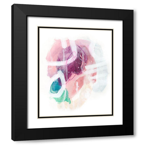 Crystalline Intersection II Black Modern Wood Framed Art Print with Double Matting by Vess, June Erica