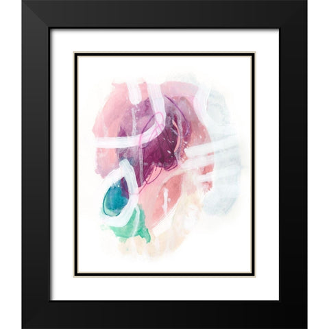 Crystalline Intersection II Black Modern Wood Framed Art Print with Double Matting by Vess, June Erica