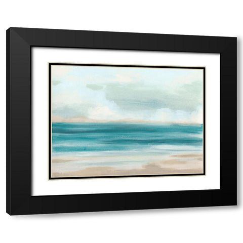 Sand and Sky II Black Modern Wood Framed Art Print with Double Matting by Vess, June Erica