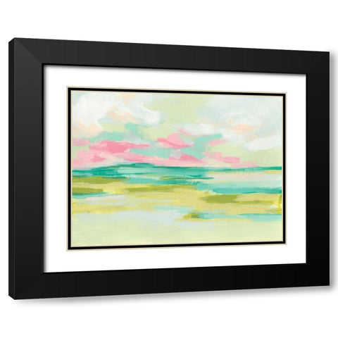 Marsh Morning II Black Modern Wood Framed Art Print with Double Matting by Vess, June Erica