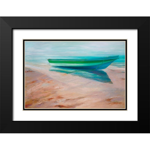 Panga Black Modern Wood Framed Art Print with Double Matting by Wilkins, Suzanne