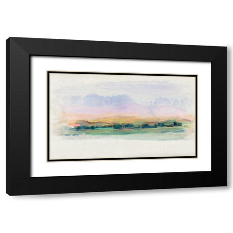 Vignette Scene II Black Modern Wood Framed Art Print with Double Matting by OToole, Tim