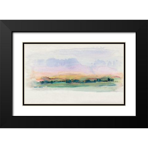 Vignette Scene II Black Modern Wood Framed Art Print with Double Matting by OToole, Tim